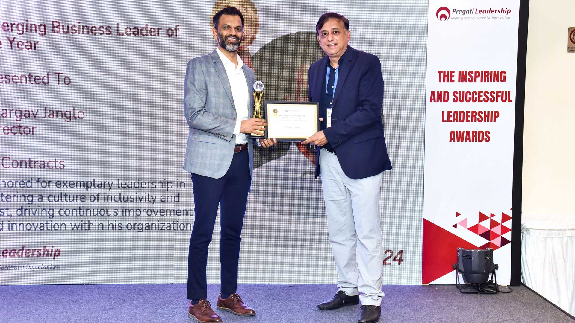inspiring and successful leadership awards - Bhargav Jangle